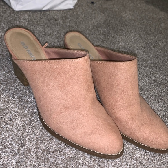 Taupe heeled mule - Picture 1 of 5